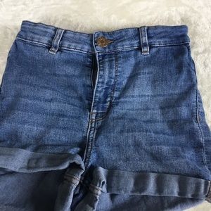Blue jean shorts